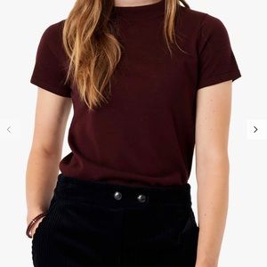 Brora Oxblood Merino Wool Turtleneck Size UK14/US10